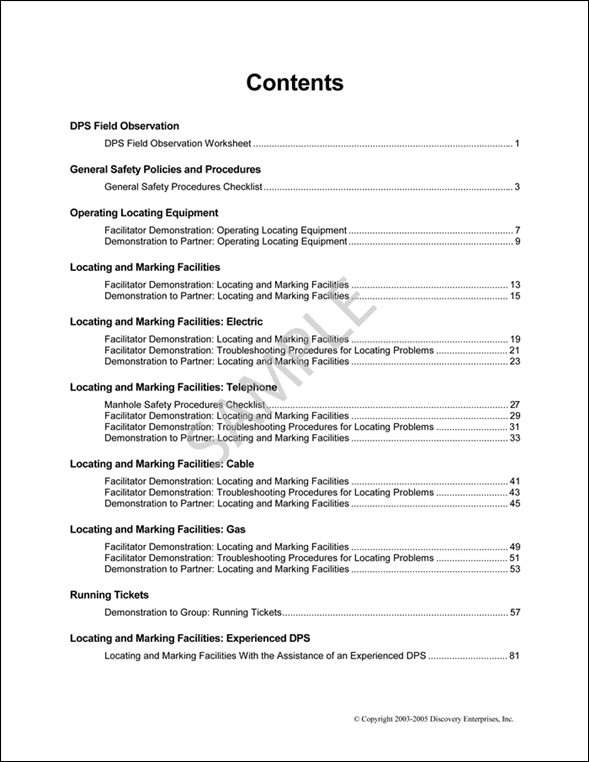 PULSE Field Activities Guide Sample Page 1