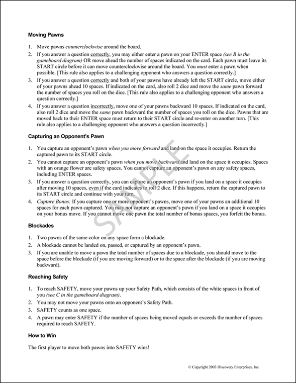 PULSE Hazards! Sample Page 2